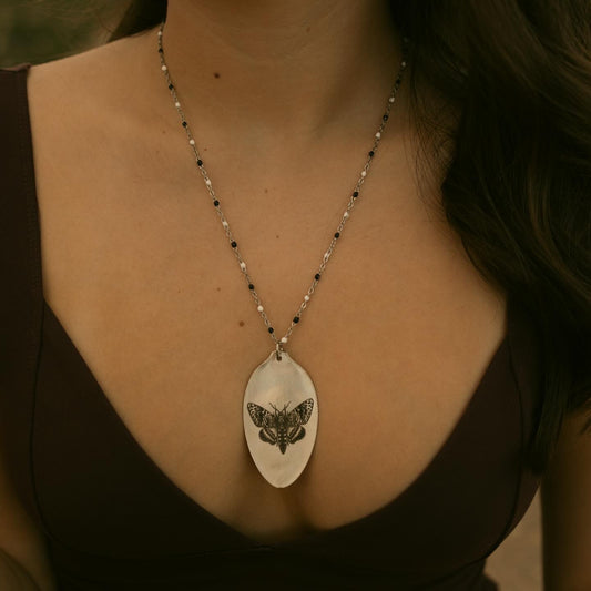 Death Moth Necklace 2